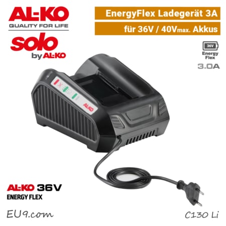 ALKO C 130 Li Ladegerät 36V 40V Akku SOLO AL-KO 36V EnergyFlex EU9