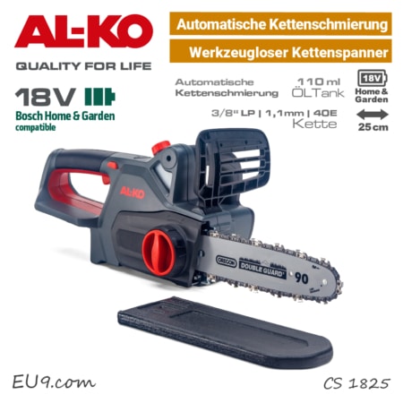 ALKO CS 1825 Akku-Motorsäge Akku-Kettensäge 18V Bosch Home & Garden Power-For-All 18 V EU9