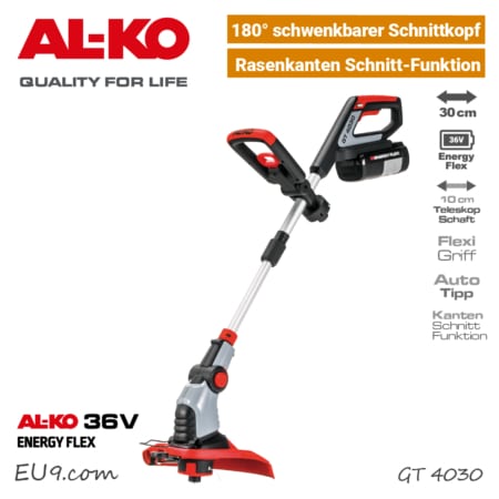 ALKO GT 4030 Akku-Trimmer 36V EnergyFlex 40V Rasenkanten Schnitt EU9