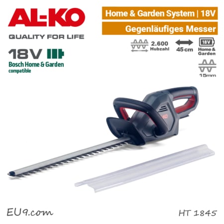 ALKO HT 1845 Akku-Heckenschere 18V Bosch Home & Garden Power-For-All EU9