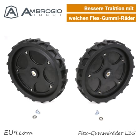 Ambrogio Flex-Gummi-Räder L35 L32 EU9