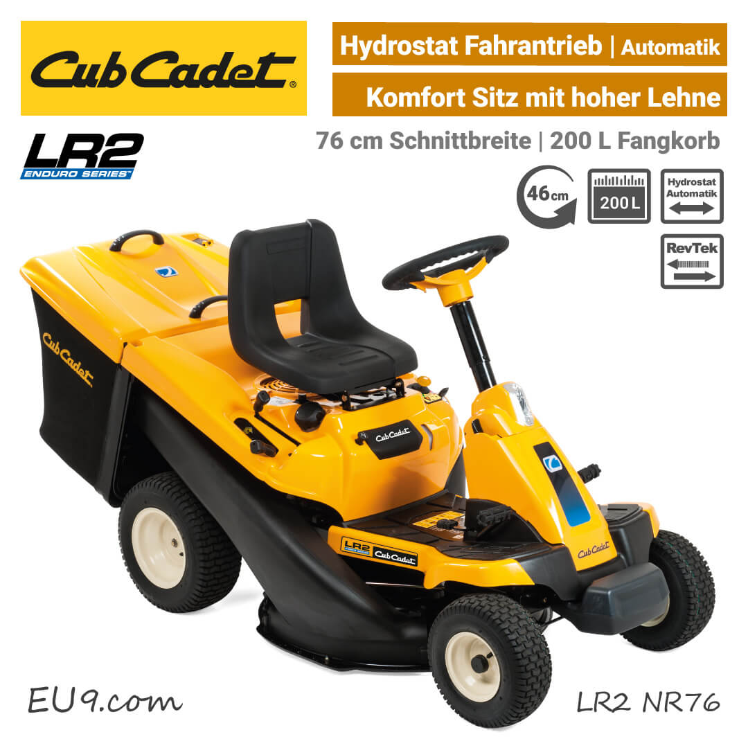 Cub Cadet LR2 NR76 MiniRider Aufsitzmäher mit Hydrostat NEU 2019