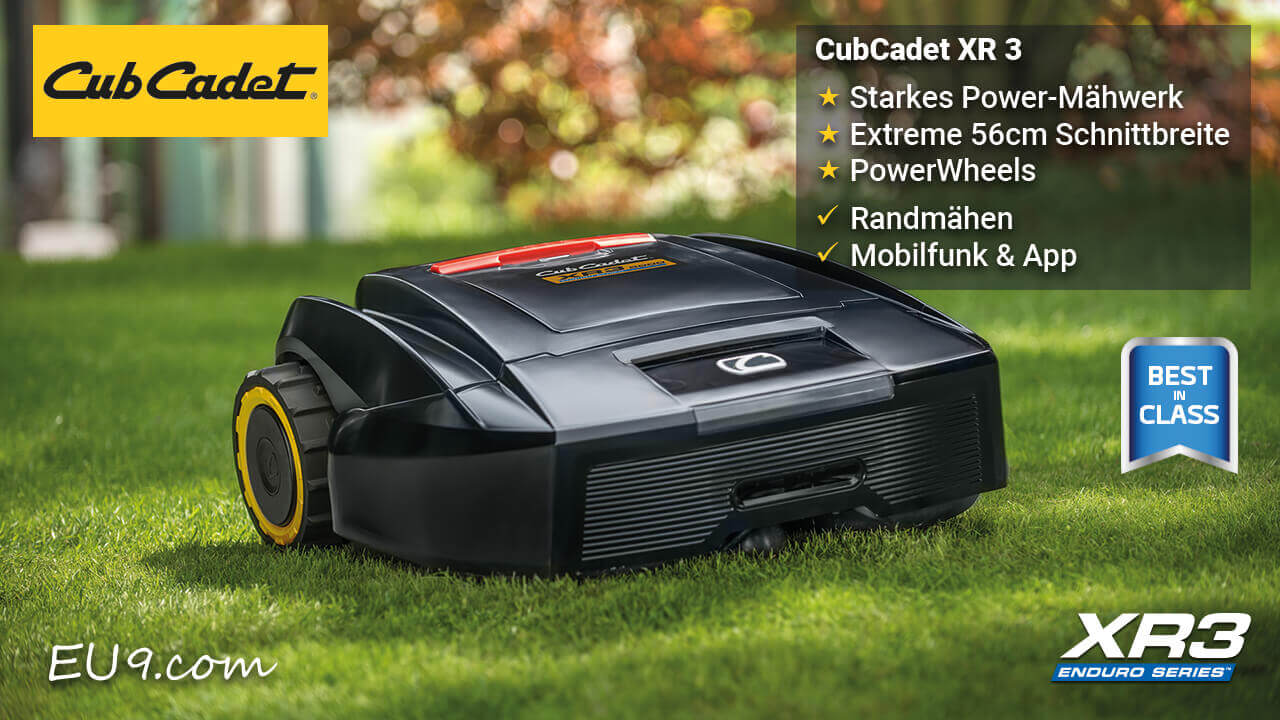 NEU 2020 Cub Cadet XR3 3000 Mähroboter mit Mobilfunk Jetzt kaufen!
