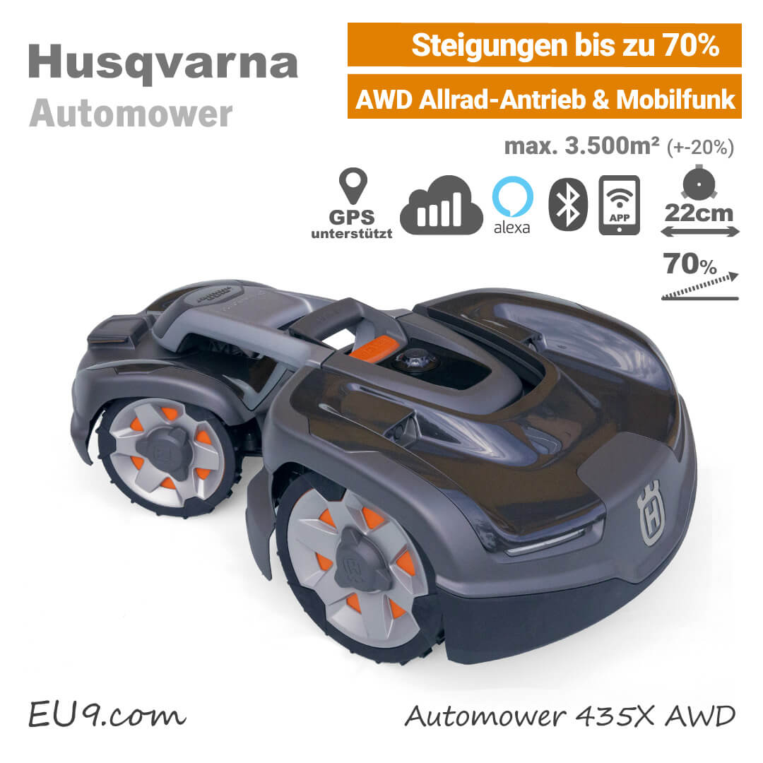 Neu 2020 Husqvarna Automower 435x Awd Mit 70 Steigung