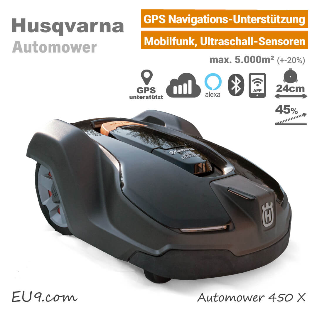 NEU 2020 Husqvarna Automower 450 X Mähroboter mit Ultraschall