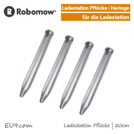 Robomow Heringe Pflöcke 20 cm Ladestation RS RC RX RT Pflock Hering 4-Stk EU9