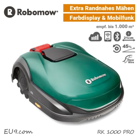 Robomow RK 1000 PRO Mähroboter Rasenroboter Mobilfunk EU9