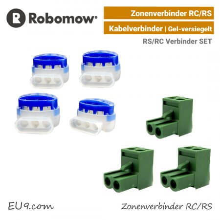 Robomow Zonenverbinder RC-RS Kabel-Anschlussklemme Ladestation SET EU9