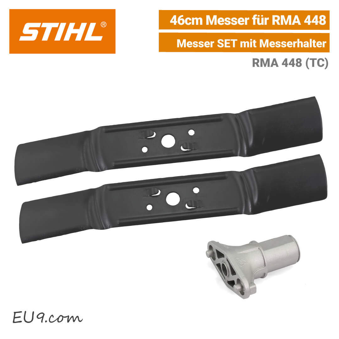 STIHL Messer SET mit Messerhalter für RMA 448 TC / PC