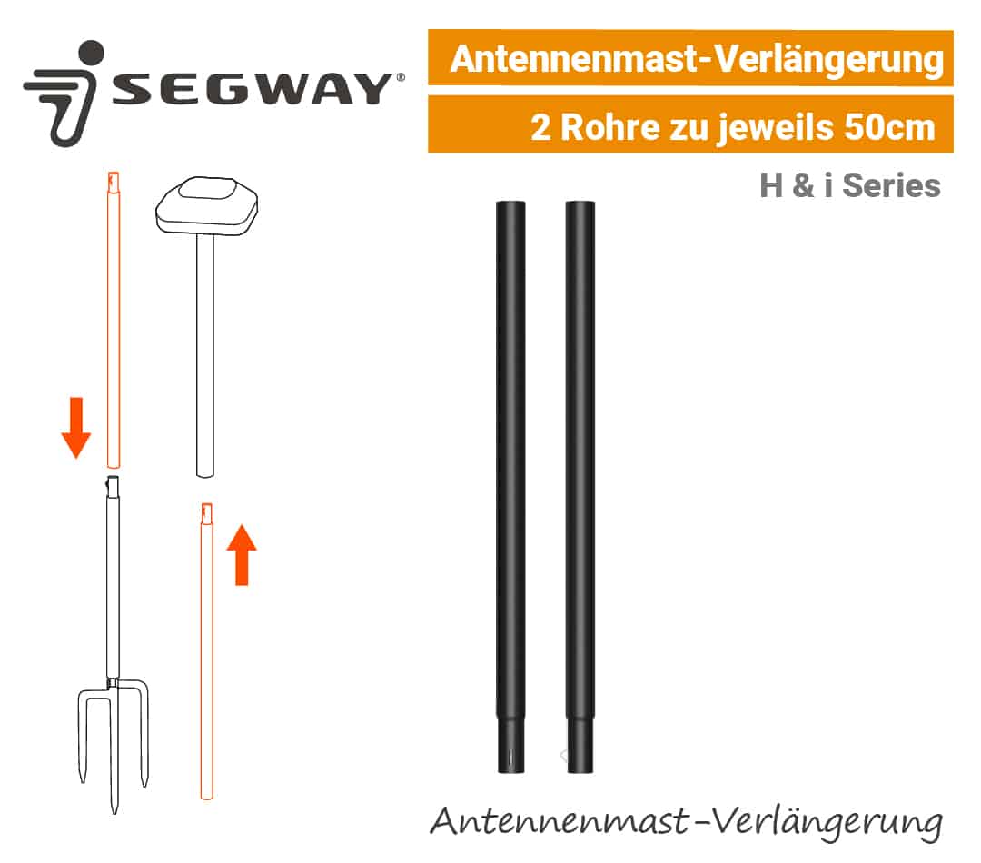 Segway Navimow Antennen Mast Verlängerung Rohre EU9