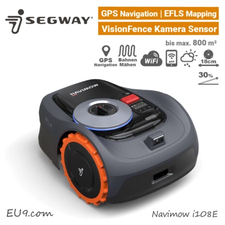 Segway Navimow i108E GPS RTK Rasenroboter GNSS Satelliten WLAN WiFi i108 E EU9