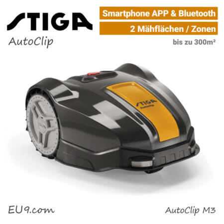 Stiga AutoClip M3 Mähroboter-Rasenroboter EU9