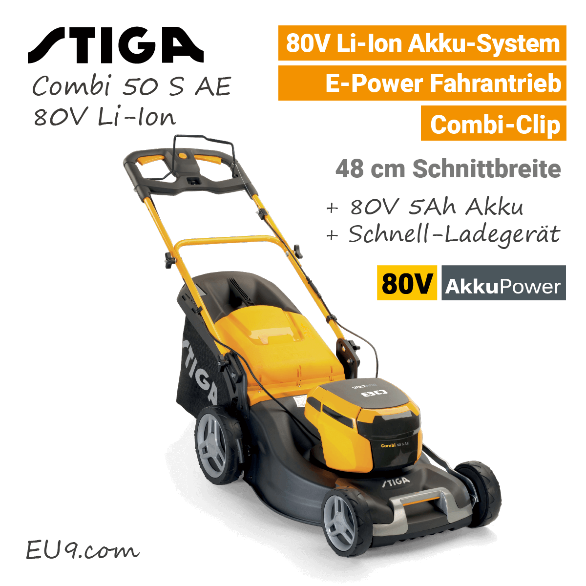 NEU Stiga 80V AkkuRasenmäher & Gartengeräte 80 Volt Kaufen!