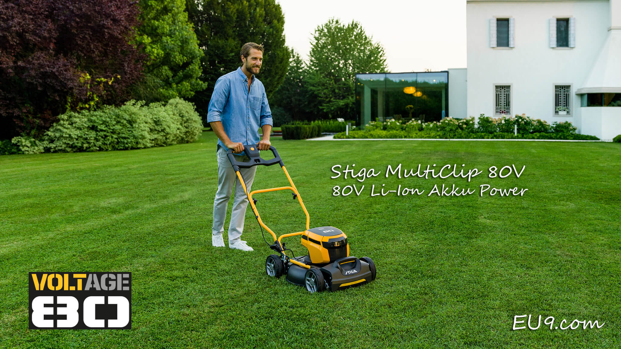 NEU 2018 Stiga Multiclip 47 AE OLED AkkuRasenmäher 80V Kaufen!