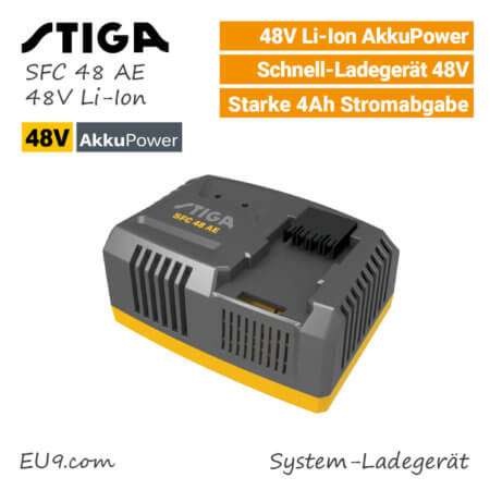 Stiga SFC 48 AE 48V Li-Ion Schnell-Ladegerät 48 Volt EU9