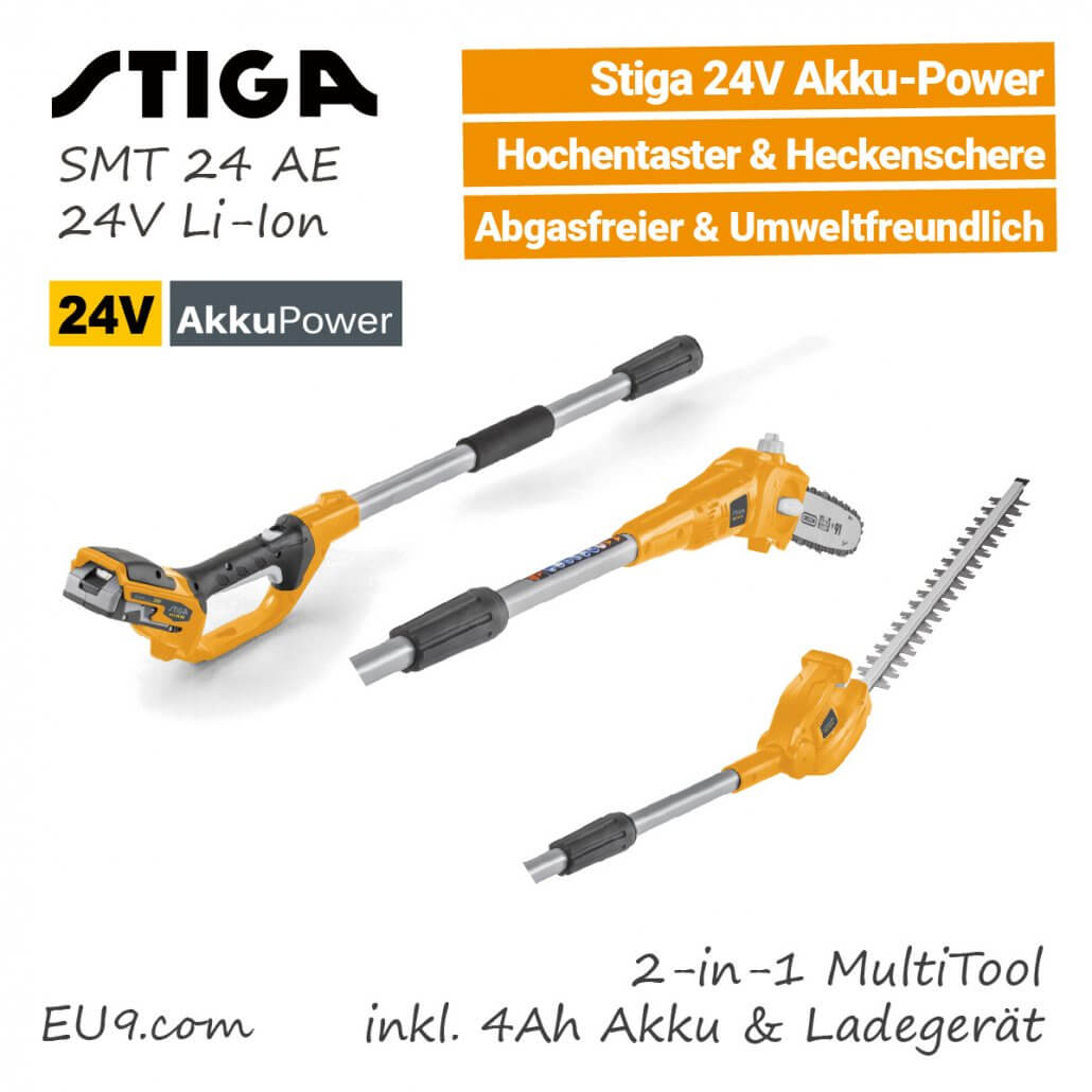 Stiga SMT 24 AE 24V AkkuMultiTool Heckenschere & Baumsäge kaufen