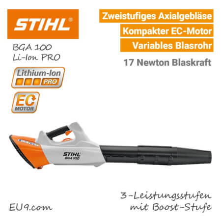 Stihl BGA 100 Akku-Laubbläser Lithium-Ion PRO - EU9
