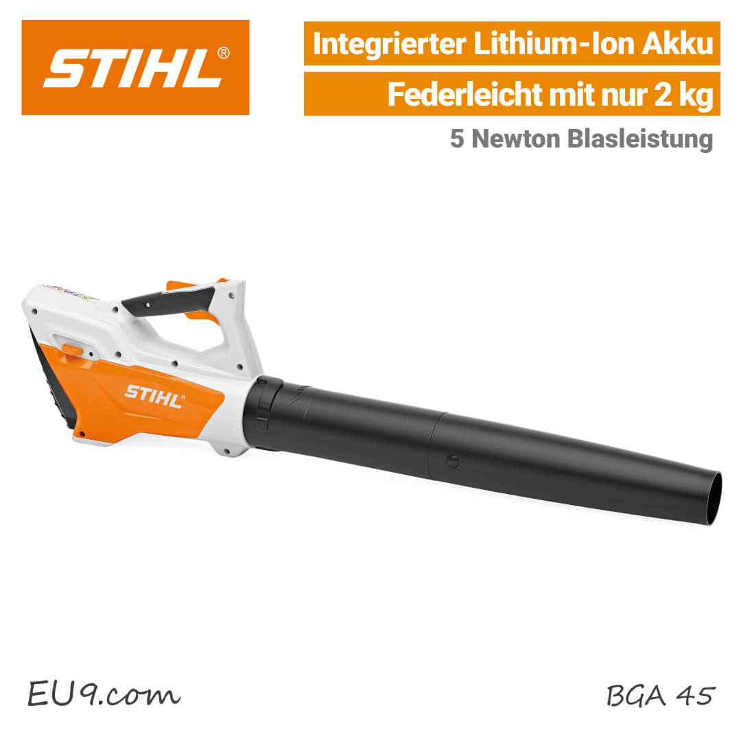 NEU: STIHL BGA 45 Akku-Laubbläser - Lithium | Bei EU9.com ...