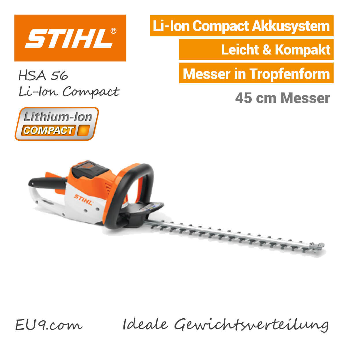 NEU STIHL HSA 56 AkkuHeckenschere Compact Günstig kaufen!