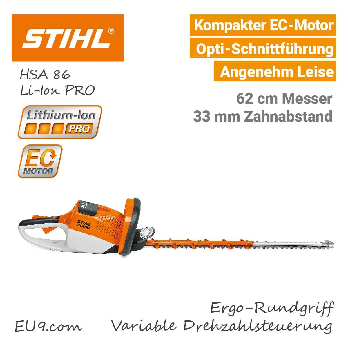 NEU 2021 STIHL HSA 86 AkkuHeckenschere PRO kaufen!