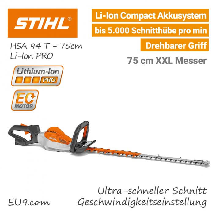 stihl akku heckenschere hsa 94 t