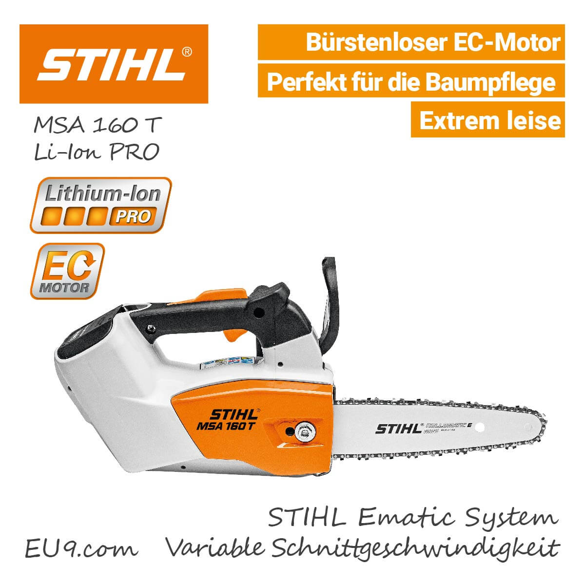 STIHL MSA 160 T BaumsägeKettensäge LiIon PRO Günstig kaufen!