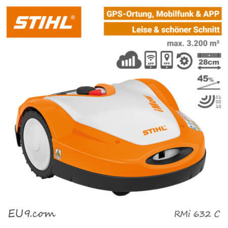 Stihl RMi 632 C Mähroboter-Rasenroboter Mobilfunk GPS EU9
