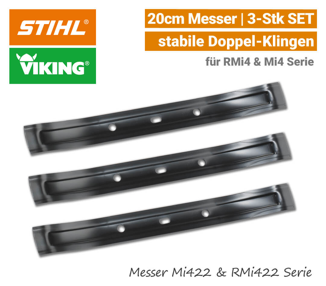 STIHL Viking Messer iMow Mi 422 & RMi 422 - 3-Stk SET EU9