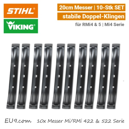 STIHL Viking Messer Mi 422, RMi 422 & RMi 522 - 10-Stk SET EU9