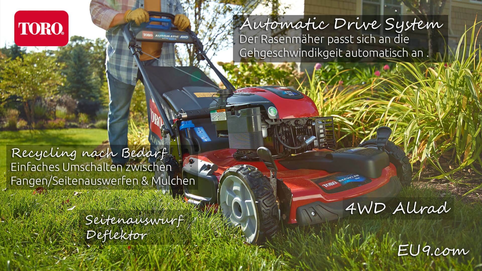 TORO 20960 Allrad Automatic Drive BenzinRasenmäher EU9