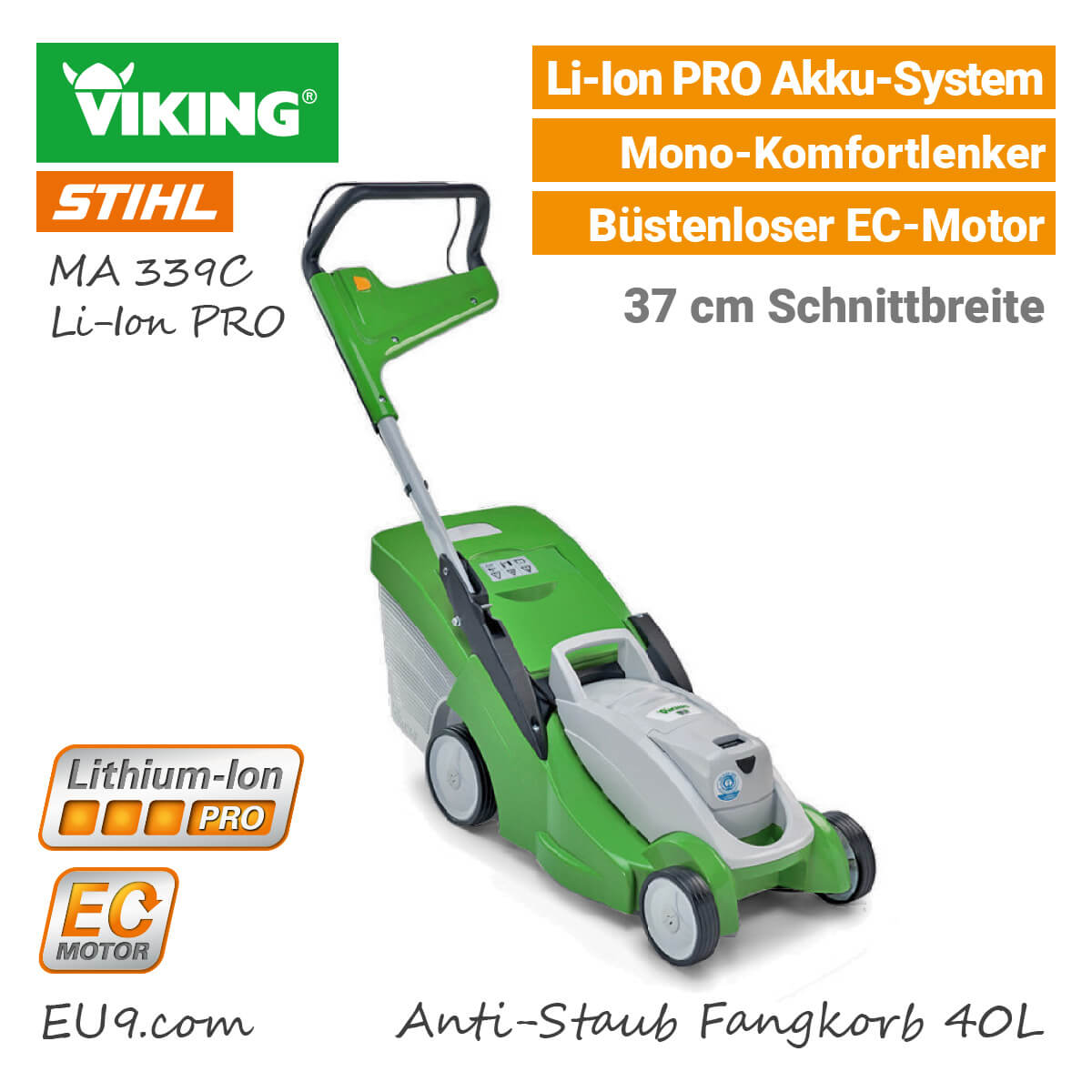 VIKING MA 339 C AkkuRasenmäher LiIon PRO Günstig kaufen!