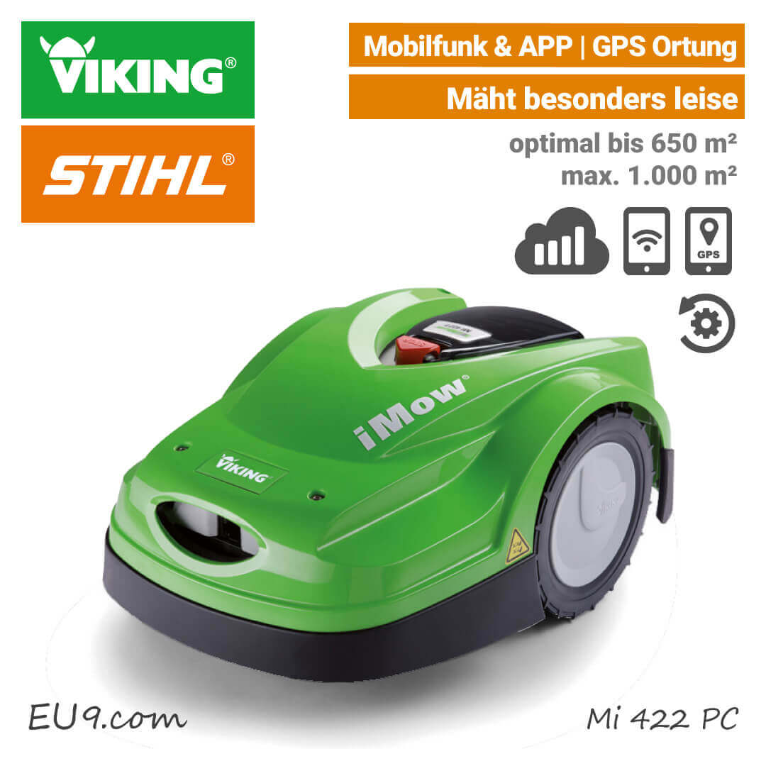 NEU 2018 Viking Mi 422 PC iMow Mähroboter mit Mobilfunk & APP
