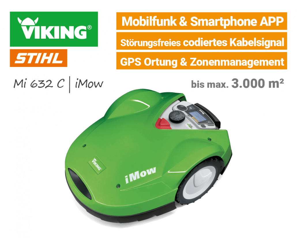 Neu 2018 VIKING iMow Mähroboter & Rasenroboter Mi 632 & Mi 422