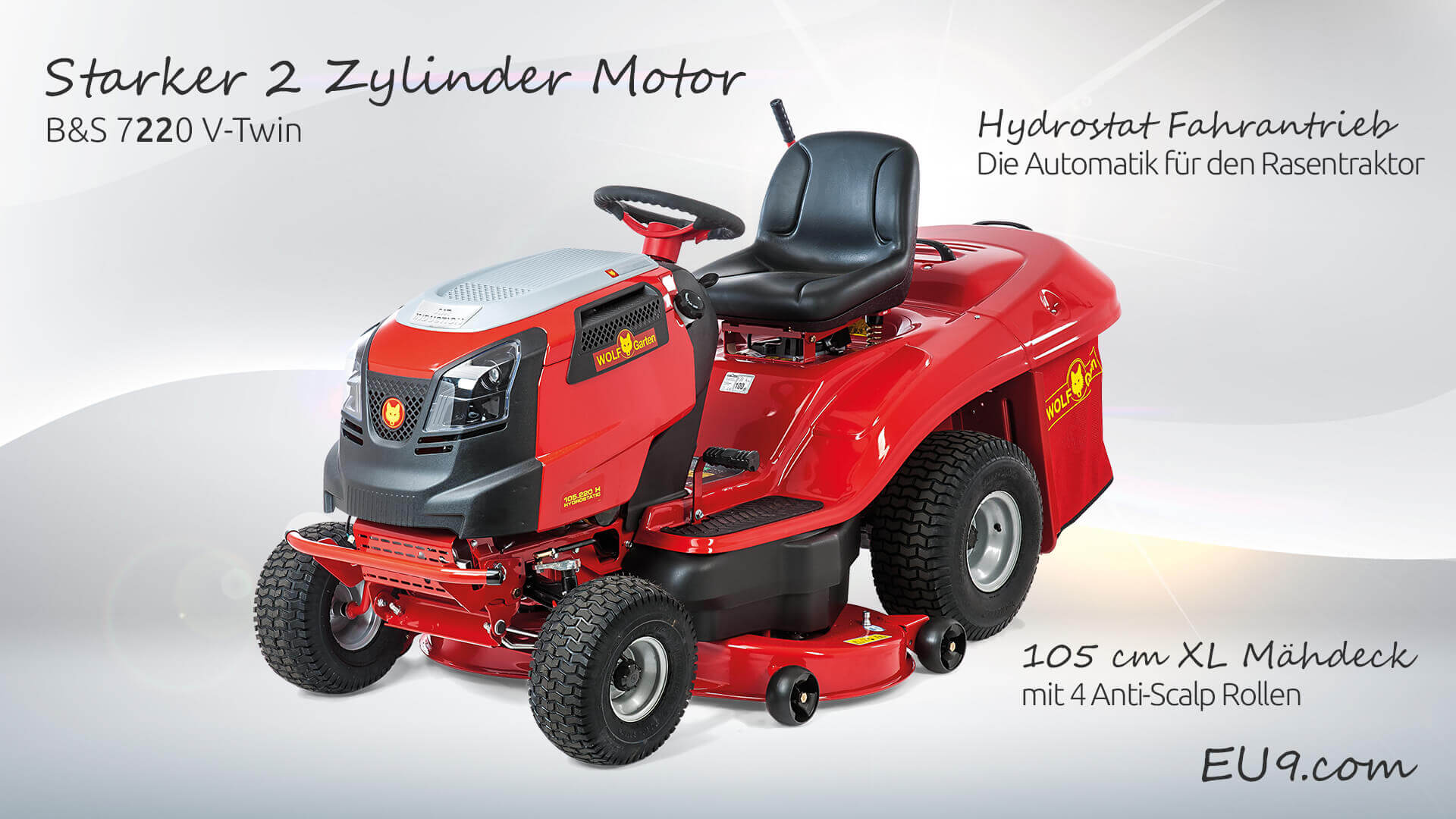 WolfGarten 105.220H SE VTwin Hydrostat Rasentraktor