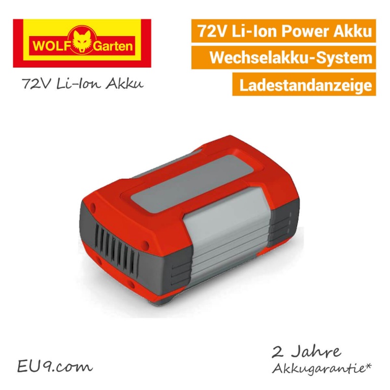 Wolf Garten 72v Li Ion Power 37 Ersatzakku