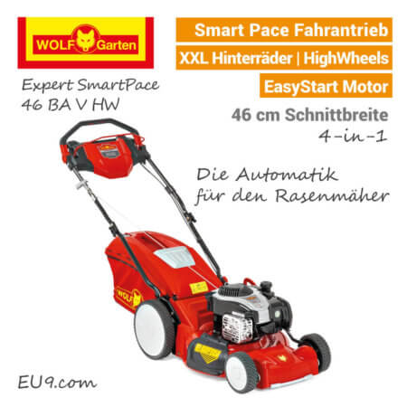 Wolf-Garten Expert Smart-Pace 46 BA V HW Benzin-Rasenmäher