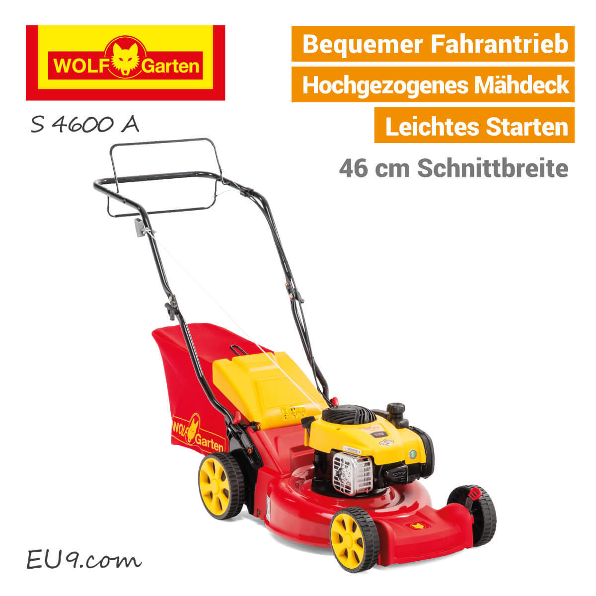 Wolf Rasenmaher Fangkorb Rasen Mulchen Rasen Mahen Ohne